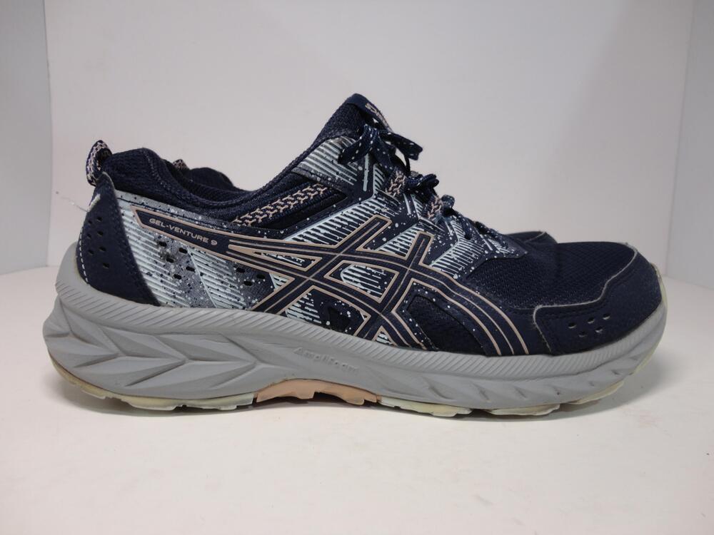 ASICS GEL-Venture 9 Shoes Womens Size 8.5 Blue Trail Running Sneakers 1012B313